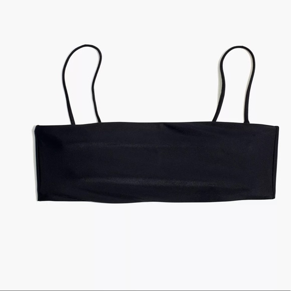 Madewell second wave spaghetti strap bikini top black - Picture 4 of 6